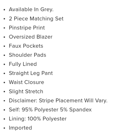 Pinstripe Pantsuit - Picture 5 of 6